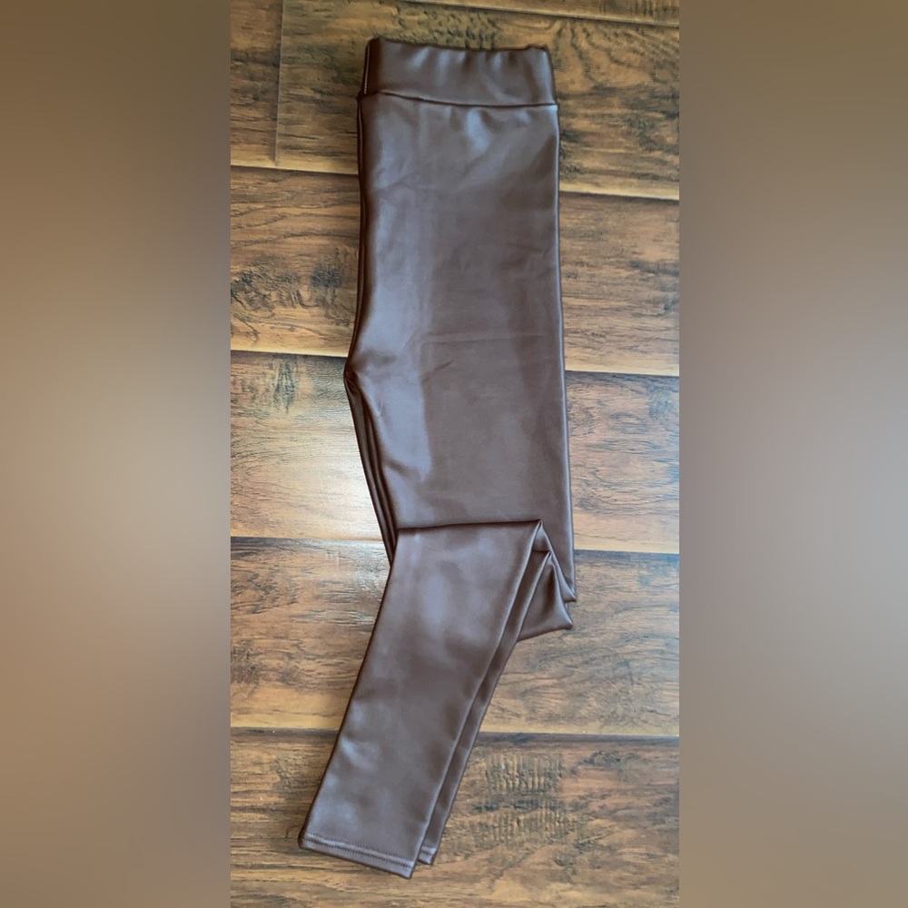 Brown Faux Leather pants